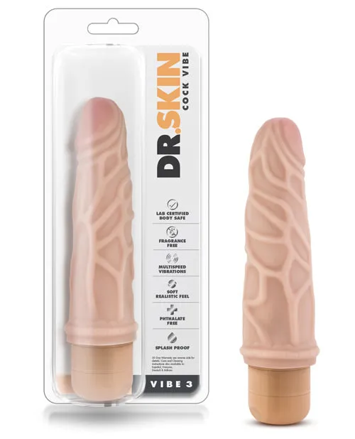 Vibrators Blush Novelties Dr Skin Vibe 3 Beige