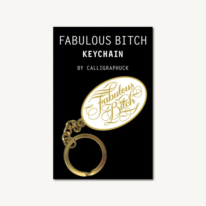 Vibrators Chronicle BooksHachette Book Fabulous Bitch Keychain