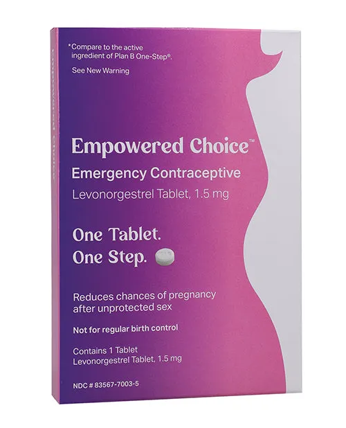Vibrators Doc Johnson Consignment Versea Empowered Choice Emergency Contraception Levonorgestrel Pill 15 mg Vibrators Doc Johnson Consignment Versea Empowered Choice Emergency Contraception Levonorgestrel Pill 15 mg