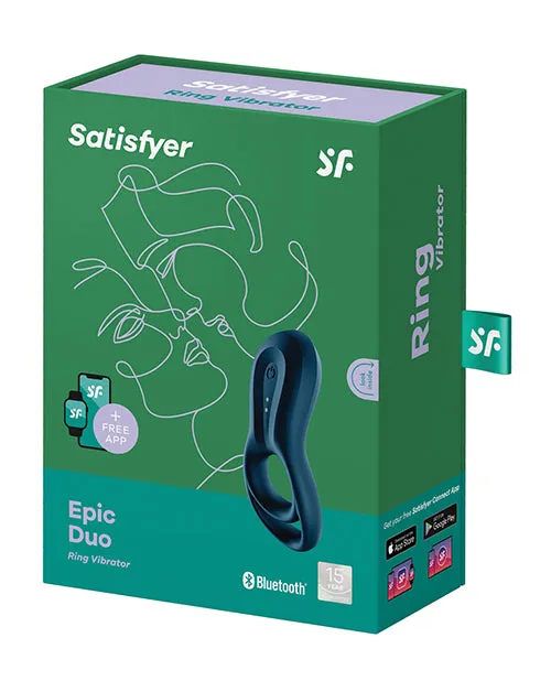 Vibrators Eis INCsatisfyer Satisfyer Epic Duo Ring Vibrator Dark Blue