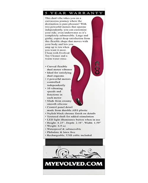 Vibrators Evolved Novelties INC Evolved Red Dream Dual Stim