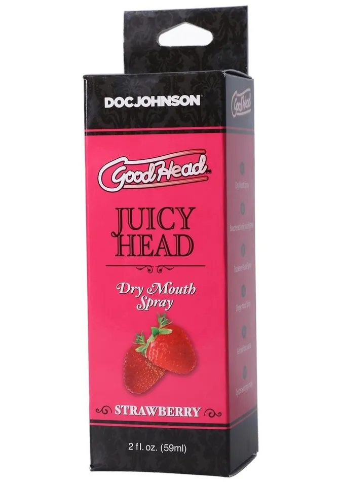 Vibrators Goodhead Juicy Head Dry Mouth Spray Sweet Strawberry GoodHead