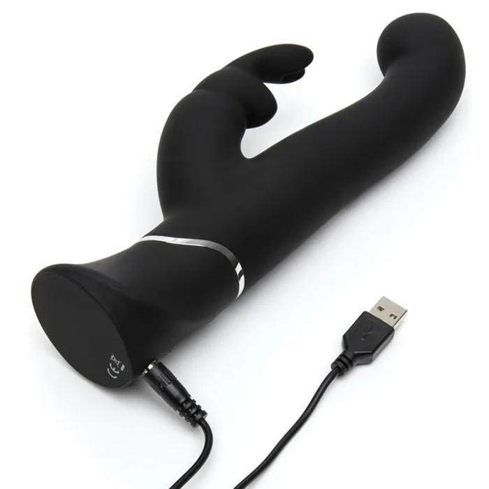 Vibrators Happy Rabbit Happy Rabbit GSpot Black Stroker Rabbit Vibe