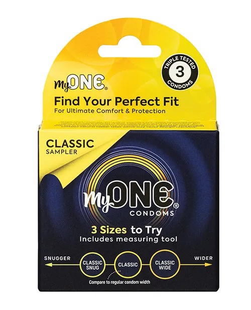 Vibrators My One Classic Sampler Condoms Pack of 3 Paradise Marketing