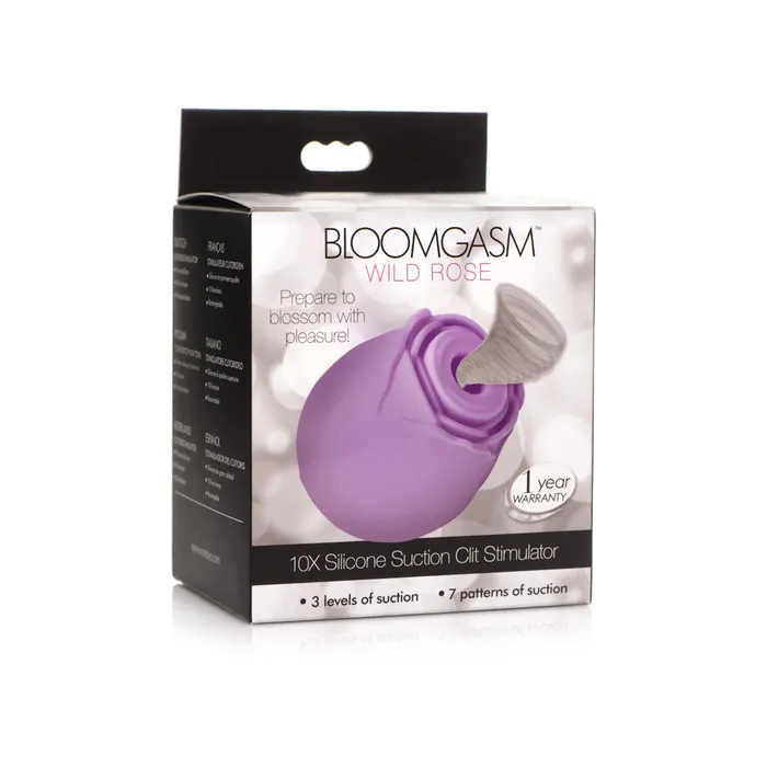 Vibrators Nice and nasty Bz Bloomgasm Purple Rose 10X Suction Clit Stimulator