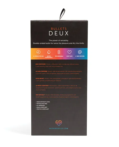 Vibrators Novel Creations Usa INC Nu Sensuelle Deux Bullet Black