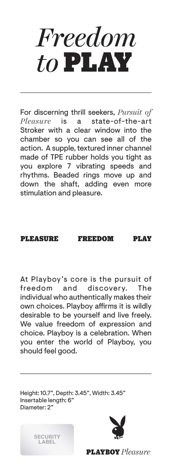 Vibrators Playboy Pleasure Pursuit Of Pleasure Playboy Pleasure Vibrators Playboy Pleasure Pursuit Of Pleasure Playboy Pleasure