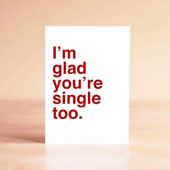 Vibrators Sad Shop Glad Youre Single Too Card