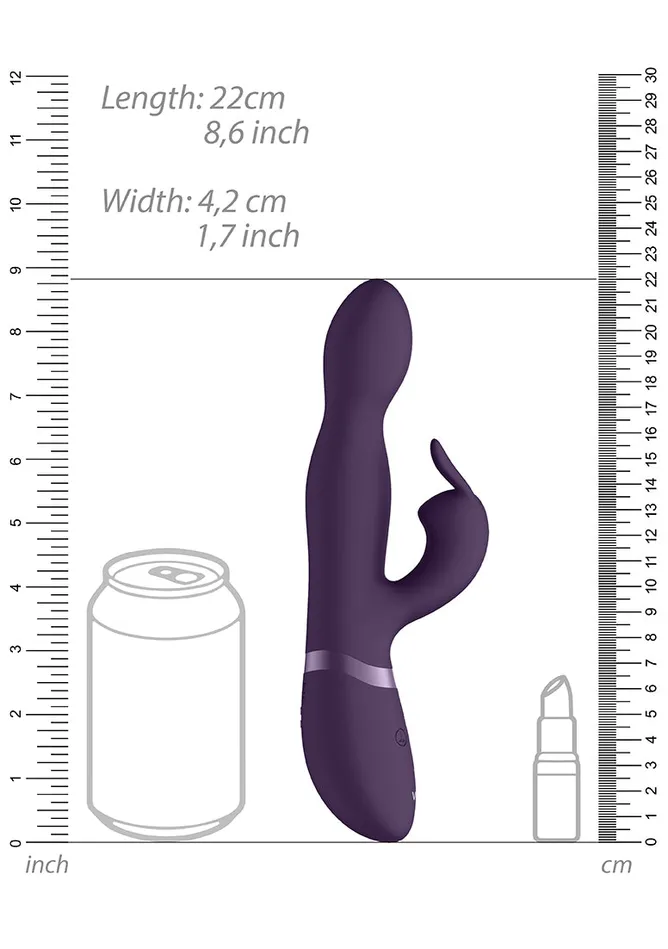 Vibrators Shots America Niva 360degrees Rabbit Purple