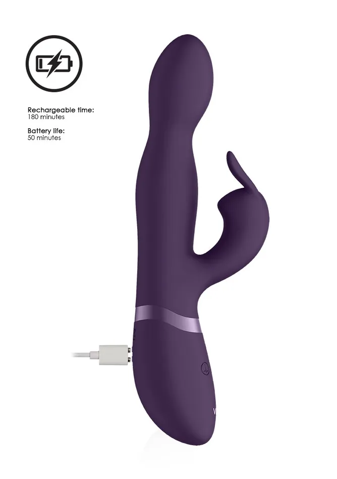 Vibrators Shots America Niva 360degrees Rabbit Purple
