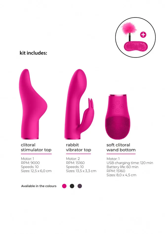 Vibrators Shots America Pleasure Kit 1 Pink