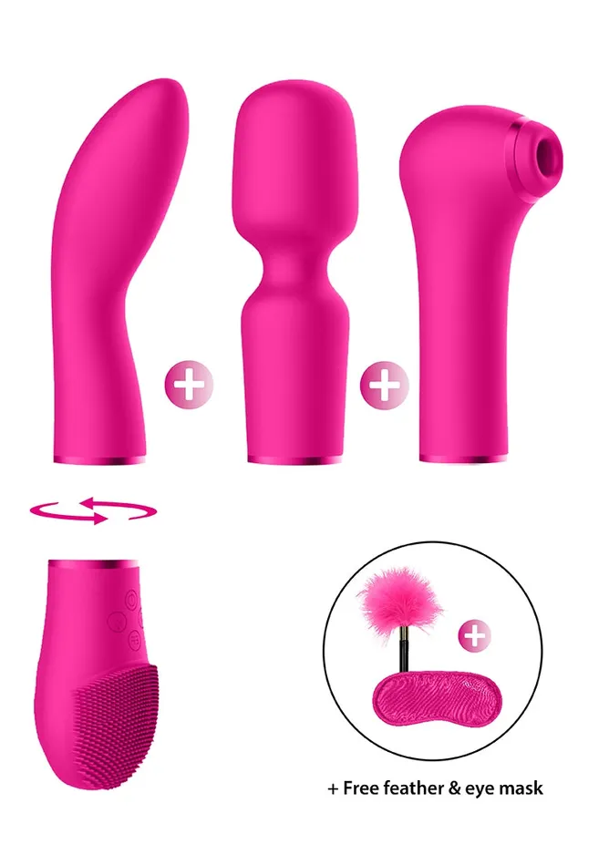 Vibrators Shots America Pleasure Kit 5 Pink