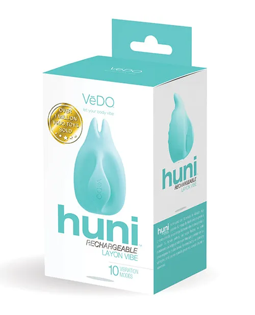 Vibrators VeDO Huni Rechargeable Finger Vibe Tease Me Turquoise Savvy Co