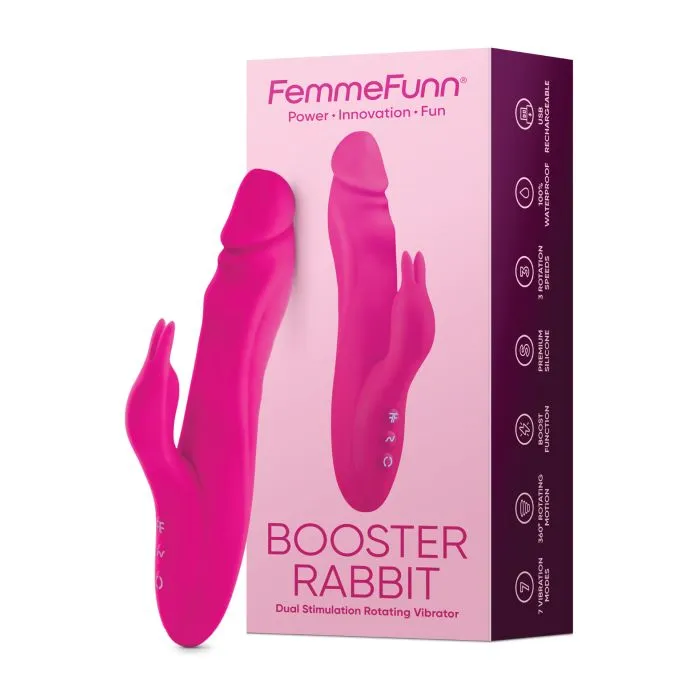 Vibrators Vvole Femme Funn Booster Rabbit Vibrator Pink