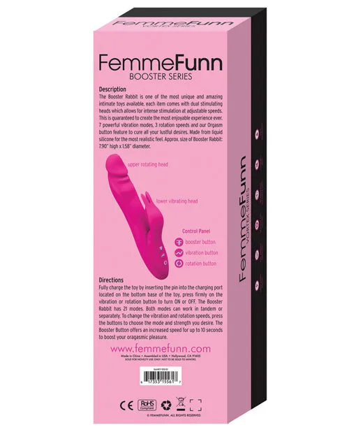 Vibrators Vvole Femme Funn Booster Rabbit Vibrator Pink
