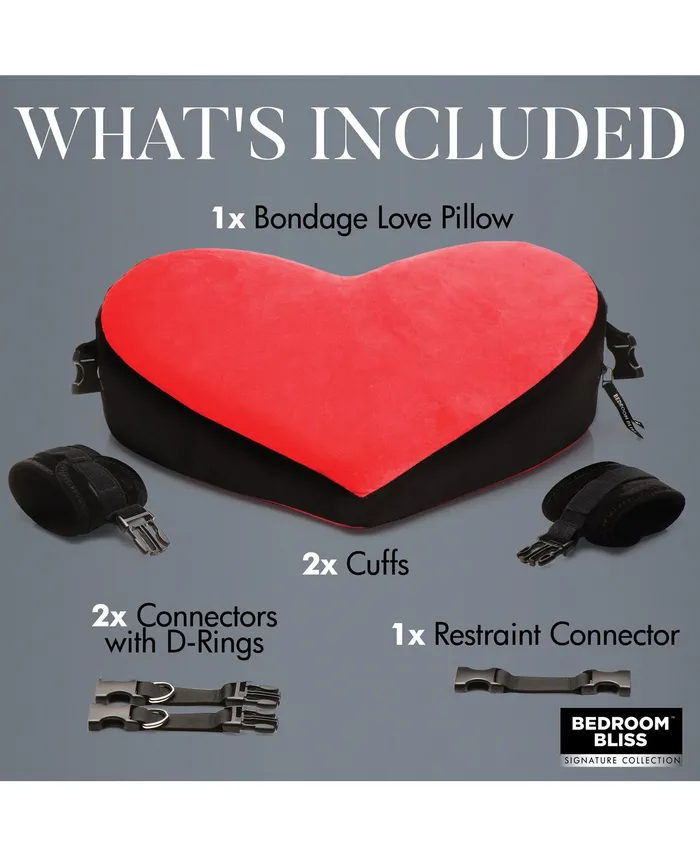 Vibrators Xr LLC Bedroom Bliss Bondage Love Pillow
