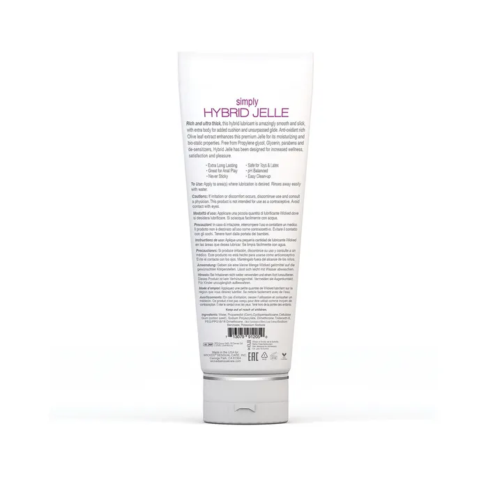 Wicked Sensual Care Lubricants Wicked Sensual Care Simply Hybrid Jelle Intimant Lubricant
