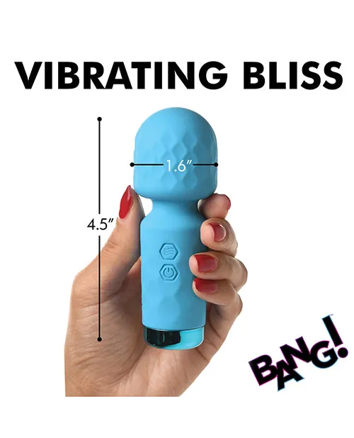 Xr LLC Vibrators Bang Mini Silicone Wand Vibrator Blue
