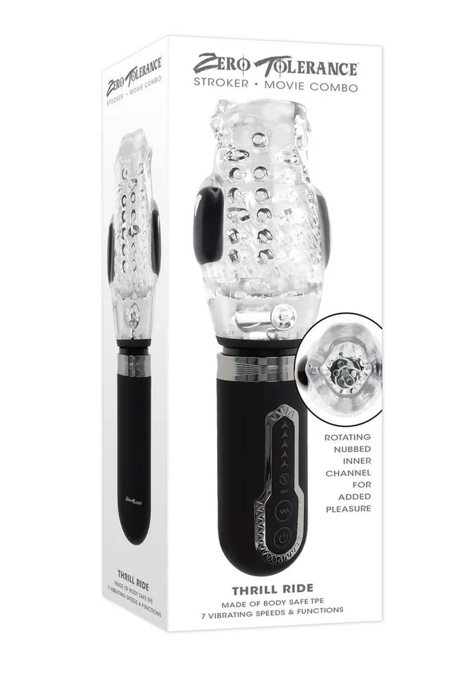 Zero Tolerance Thrill Ride Rechargeable Masturbator Zero Tolerance Male Sex Toys